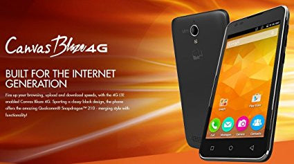 Micromax Canvas Blaze Q400 | 4G | Black